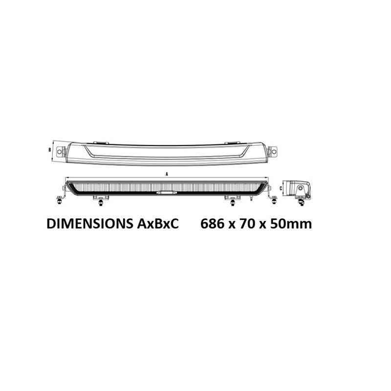 ROADVISION RBL2130C 30" LED Light Bar 180W Combo Beam with Dynamic DRL - 10-30V, 9800LM